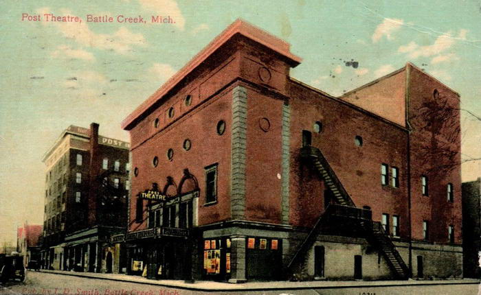 Post Theatre - 1912 Post Card (newer photo)